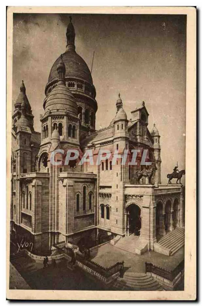 Montmartre — Die Basilika des Heiligen Herzens — Éditions d'Art YVON - Vorderseite