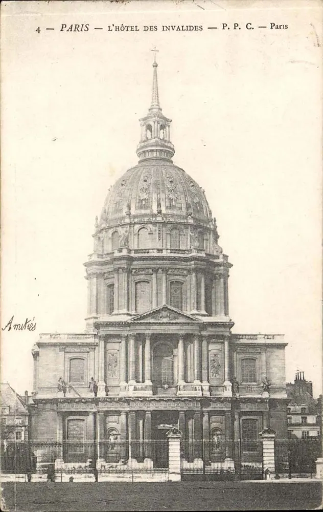 Paryż — Hôtel des Invalides — P.P.C. — Amutés - Awers