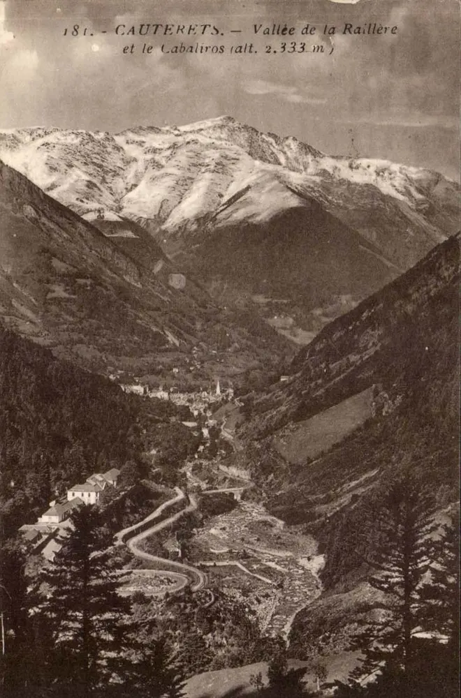 Cauterets — Tal der Raillère und der Cabalíros (Höhe 2.333 m) — Fotoedition Quinault - Loudeac - Vorderseite