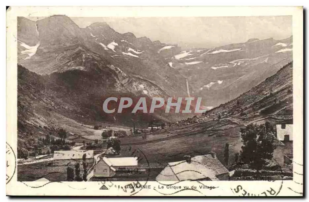 GAVARNIE - O Circo visto do Village — Editor: Des Arts Photomécaniques - Strasbourg-Schiltigheim - Frente