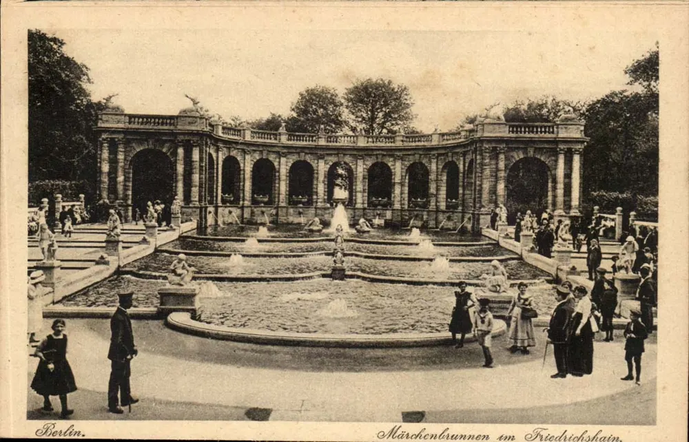 Berlin — Märchenbrunnen im Friedrichshain — J. W. B. Serie 69 - Vorderseite