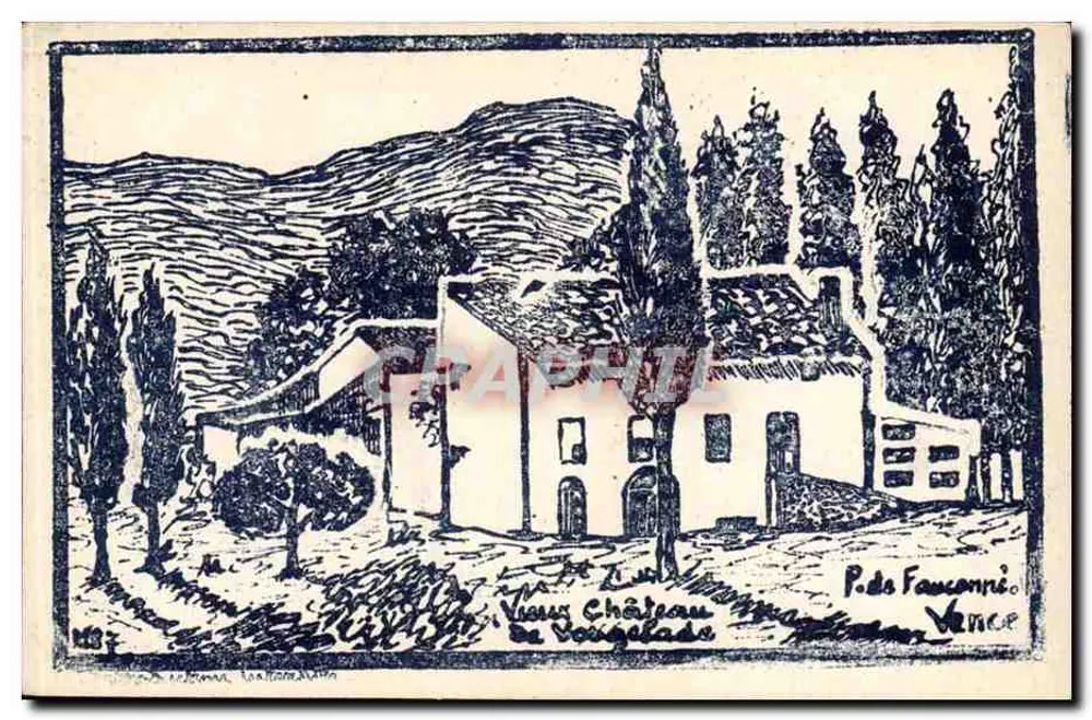 Castelo de Vougelade — P. de Fauconnié, Vence - Frente