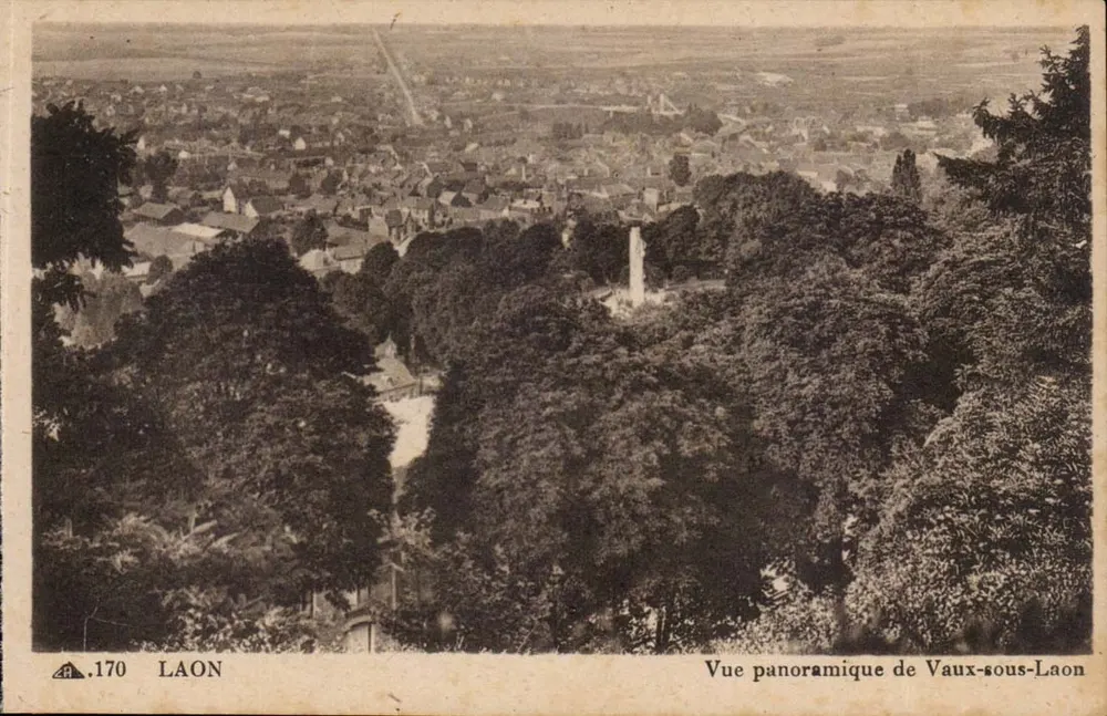 Vaux-sous-Laon — Panoramablick — Cité des Arts Photomécaniques, n°170 - Vorderseite