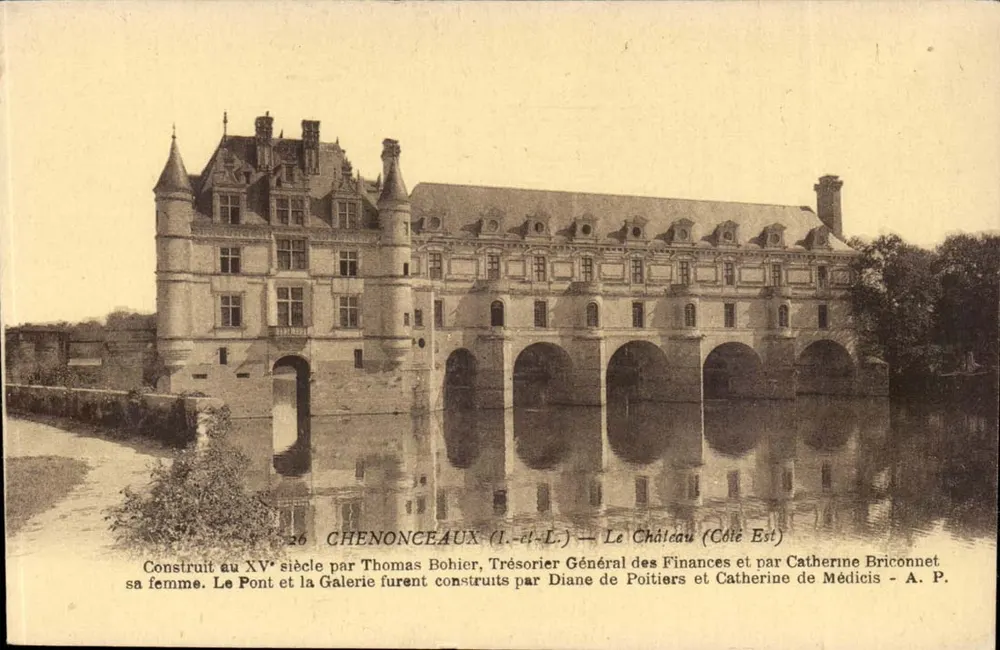 Chenonceaux — Le Château (Côté Est) — A. P. - Frente