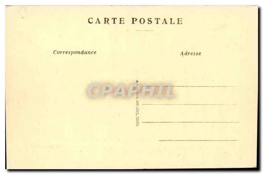 Chenonceaux — Le Château (Côté Est) — A. P. - Verso