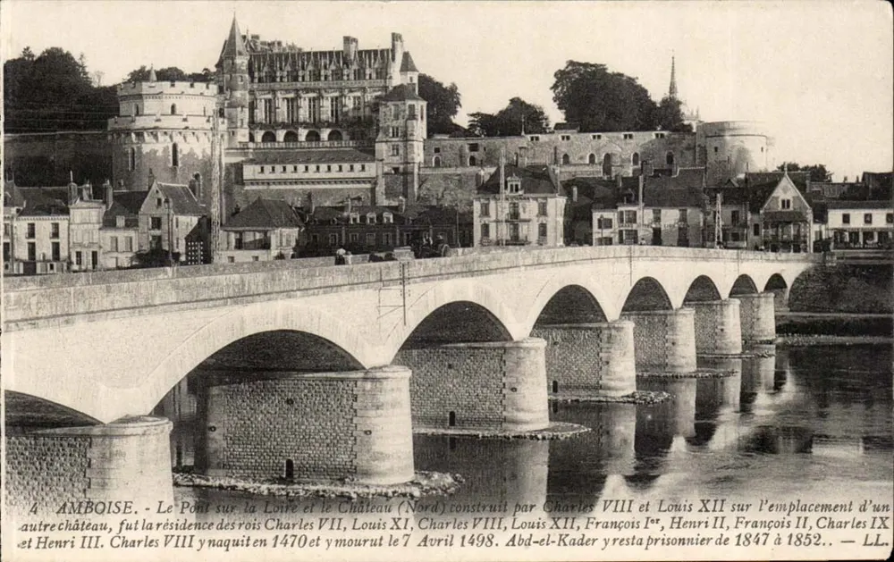 Amboise - Die Brücke über die Loire und das Schloss (Nord) — LL, Nr. 4 - Vorderseite