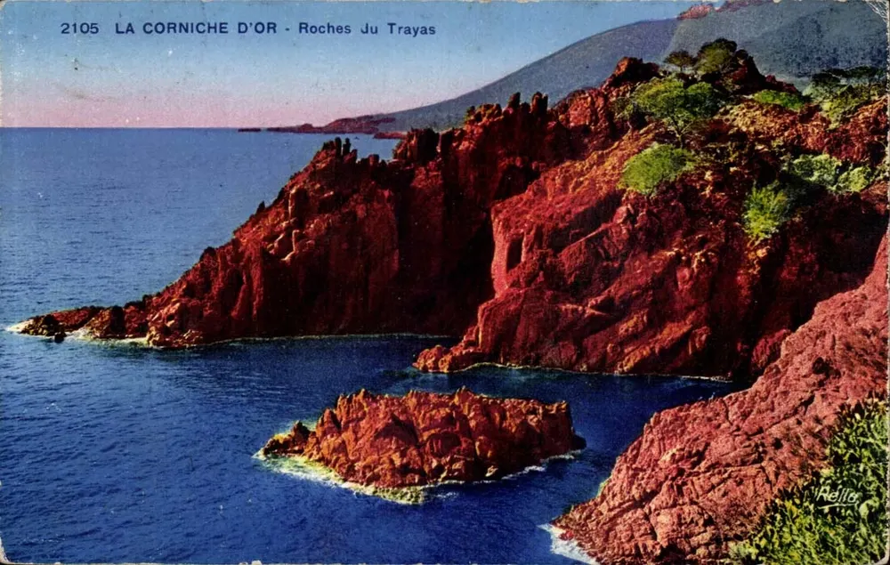 A Corniche d'Or - Rochas do Trayas — editor Rella, n° 2105 - Frente