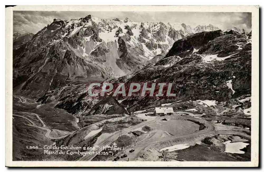 Col do Galibier — Massif do Combeynot (3.155 m) — Edição LA CICOGNE, Grenoble - Frente