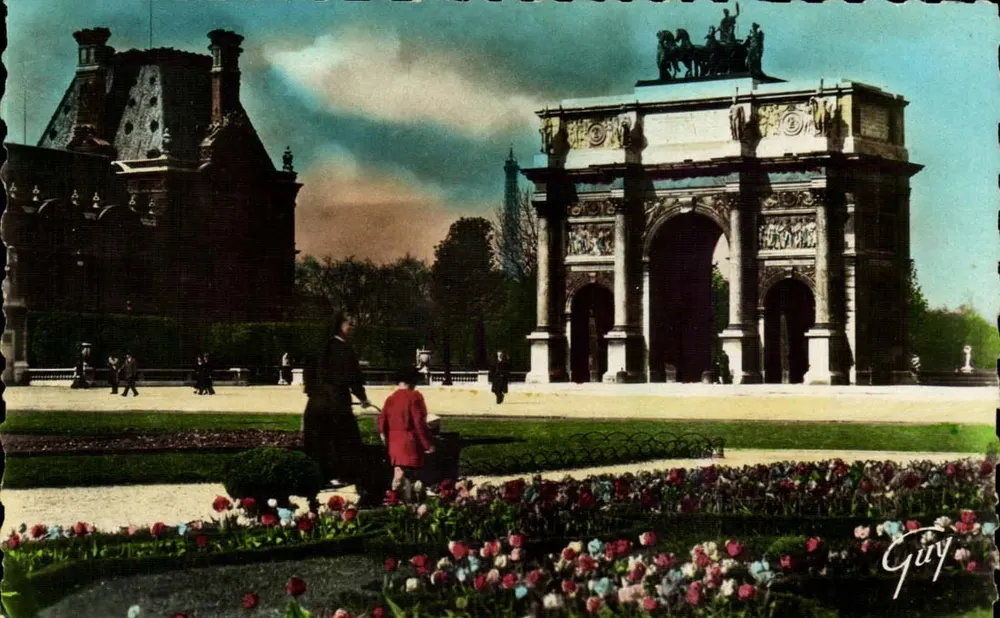 Place du Carrousel — Arco do Triunfo do Carrousel — Edições d'Art Guy, Paris - Frente
