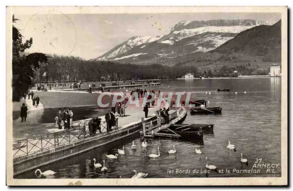 Die Ufer des Sees und der Parmelan — Annecy — P.L. n°37 - Vorderseite