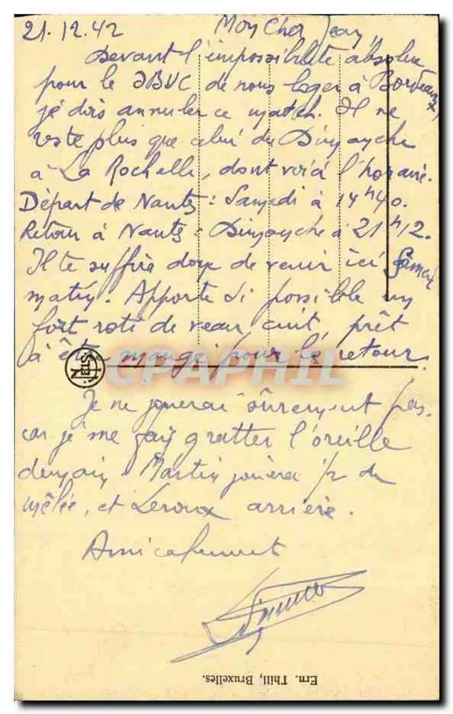 Brüssel, Tor von Hal — Verlag 'Les Arts', Nr. 103 - Rückseite
