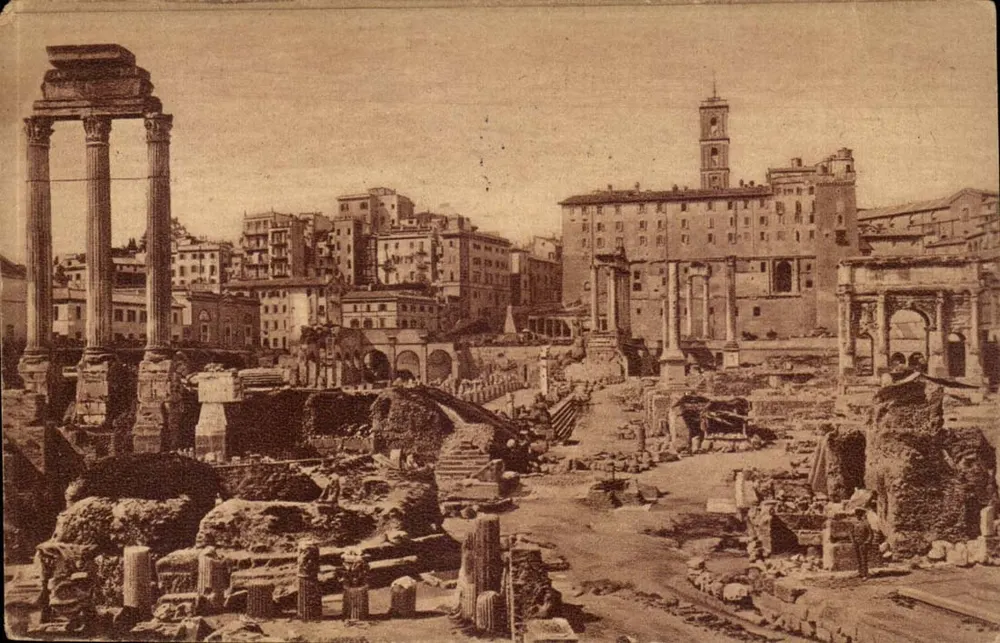 Römischer Forum und Campidoglio — Rom — Verlag E. Richter, Nr. 176 - Vorderseite