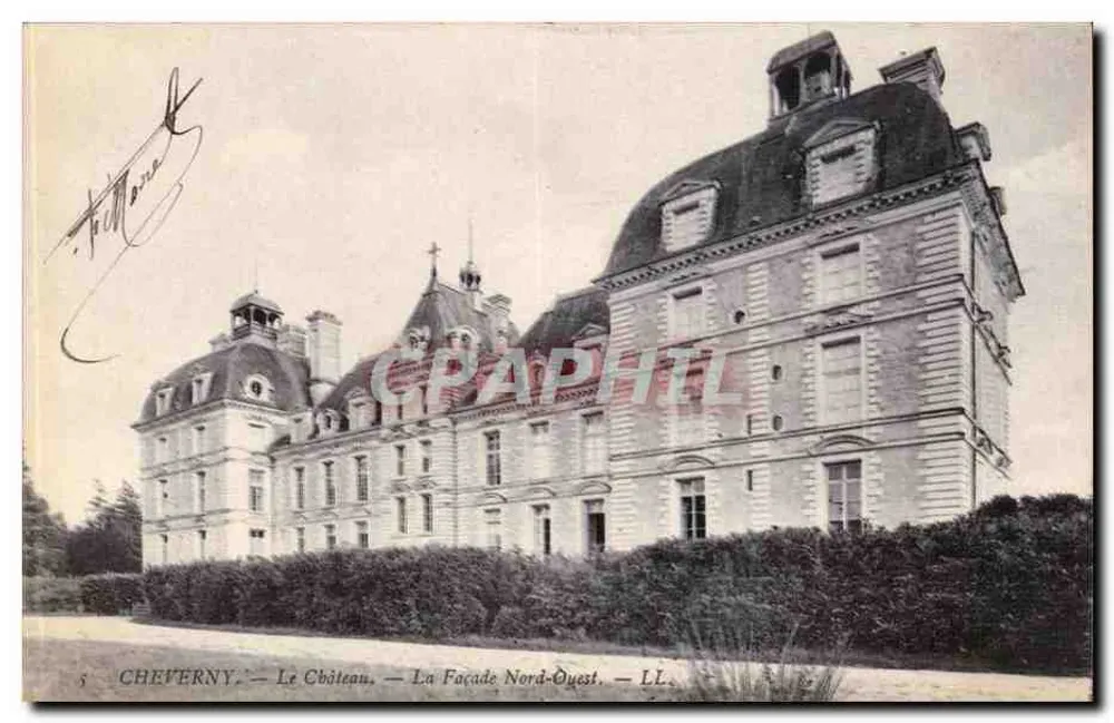 Cheverny — El Castillo — La Fachada Noroeste — LL - Anverso