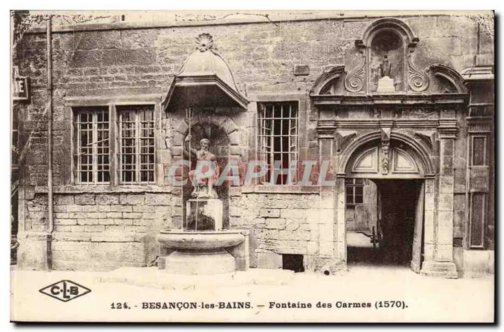 Besançon-les-Bains — Fontaine des Carmes (1570) — C.L.B. n°124 - Vorderseite