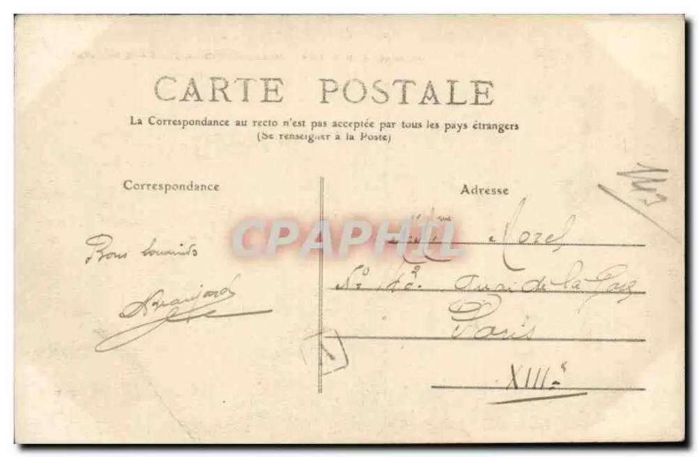 Castelo de Chenonceaux — Indre-et-Loire — 103 — editor não visível - Verso