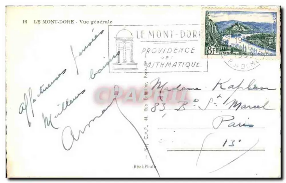 Le Mont-Dore — Vista geral — C.A.P. n°16 - Verso