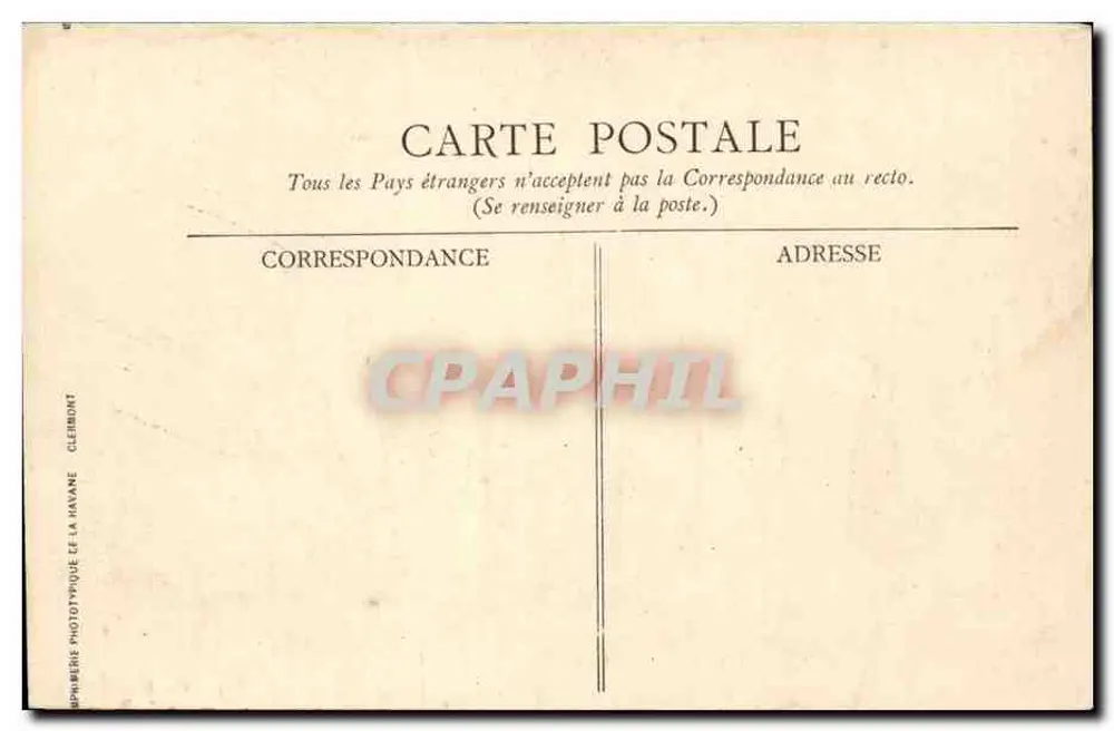 Chamalières — La Chiesa — L’Auvergne pittoresca, n° 972 - Verso