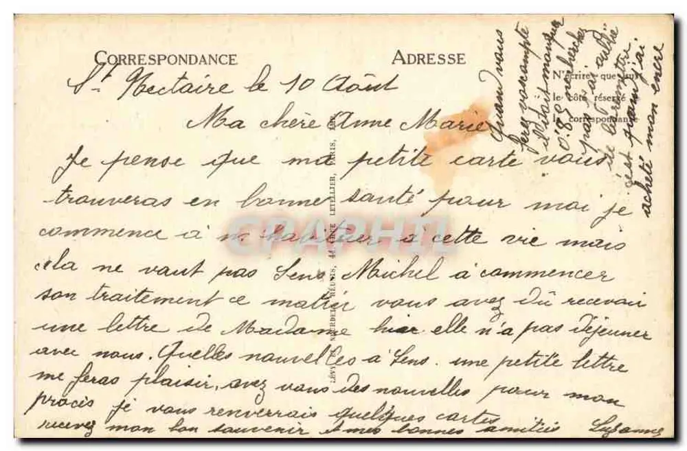 Saint-Nectaire-le-Bas — Vista Geral — LL. - Verso