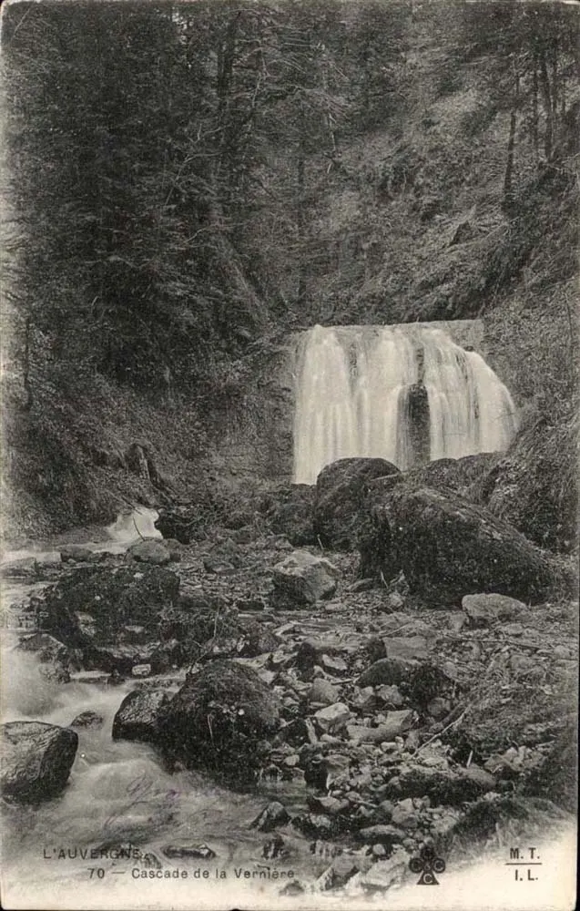 L'Auvergne — Cascata da Vernière — M.T. I.L. n°70 - Frente