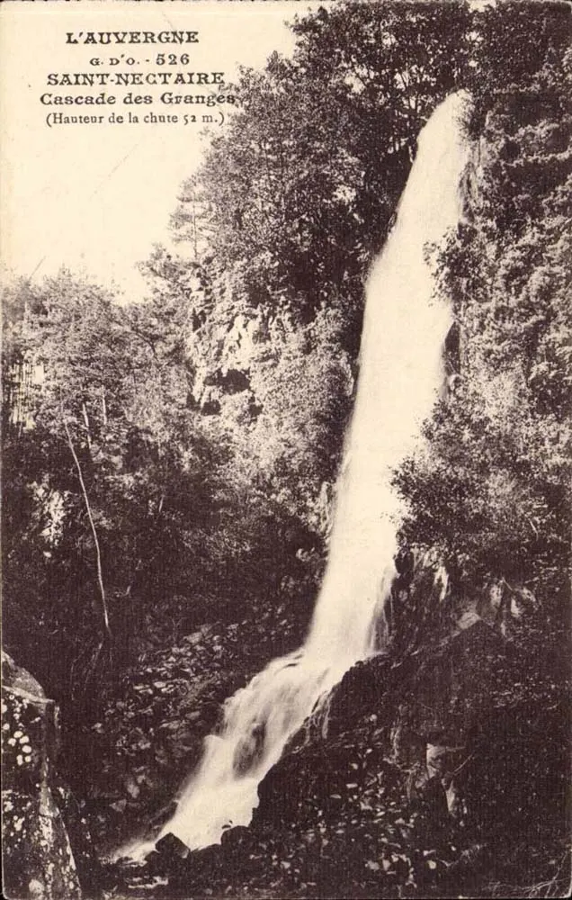 A Auvergne — Saint-Nectaire, Cachoeira das Granges — G. D'O. 526 - Frente