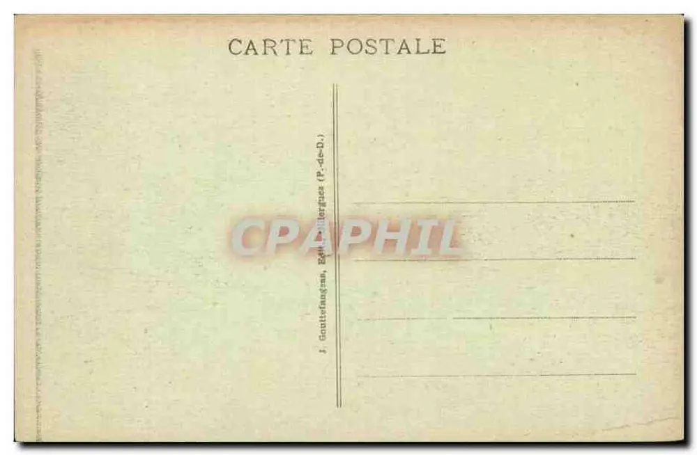 Thiers — Schlucht der Durolle — Le Bout-du-Monde — Verlag e.d.o., n° 248 - Rückseite