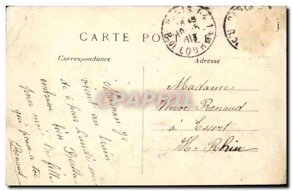 Paris (1er arrondissement) — A Igreja de São Eustáquio — Editor não visível, n° 653 - Verso