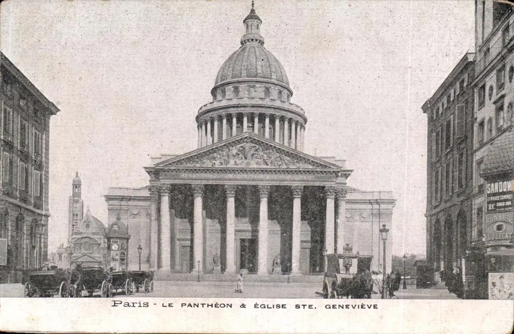 Paris - Der Pantheon & Kirche Saint Geneviève — Sandoz & Cie, Paris - Vorderseite