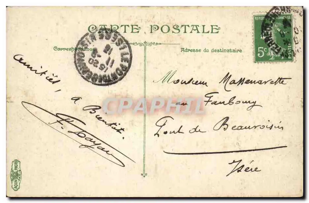 Marseille — O Museu — Editor L.V. & Cie, n° 2336 - Verso