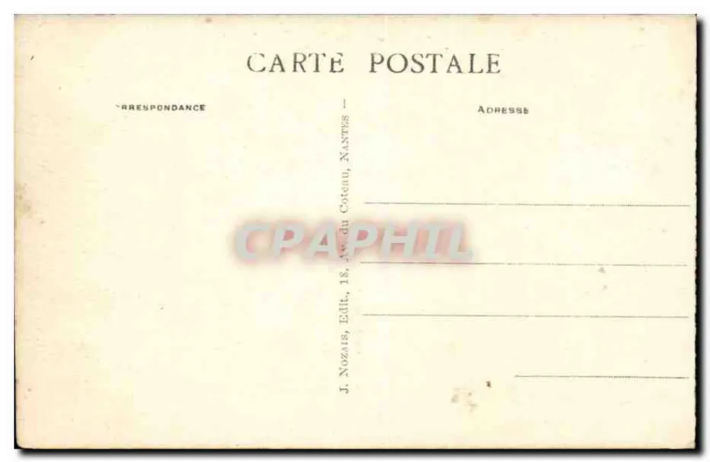 Lisieux - Die Kathedrale und der Platz Thiers — J. Nozais, Verlag - Rückseite