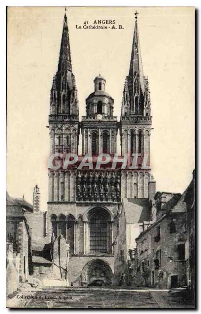 Angers — A Catedral — Coleção A. Brinel, Angers - Frente