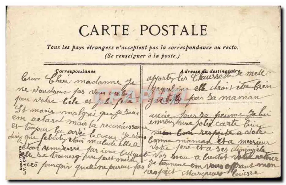 Angers. O jardim do Mail — Fonte e quiosque — LV.RC, n°267 - Verso