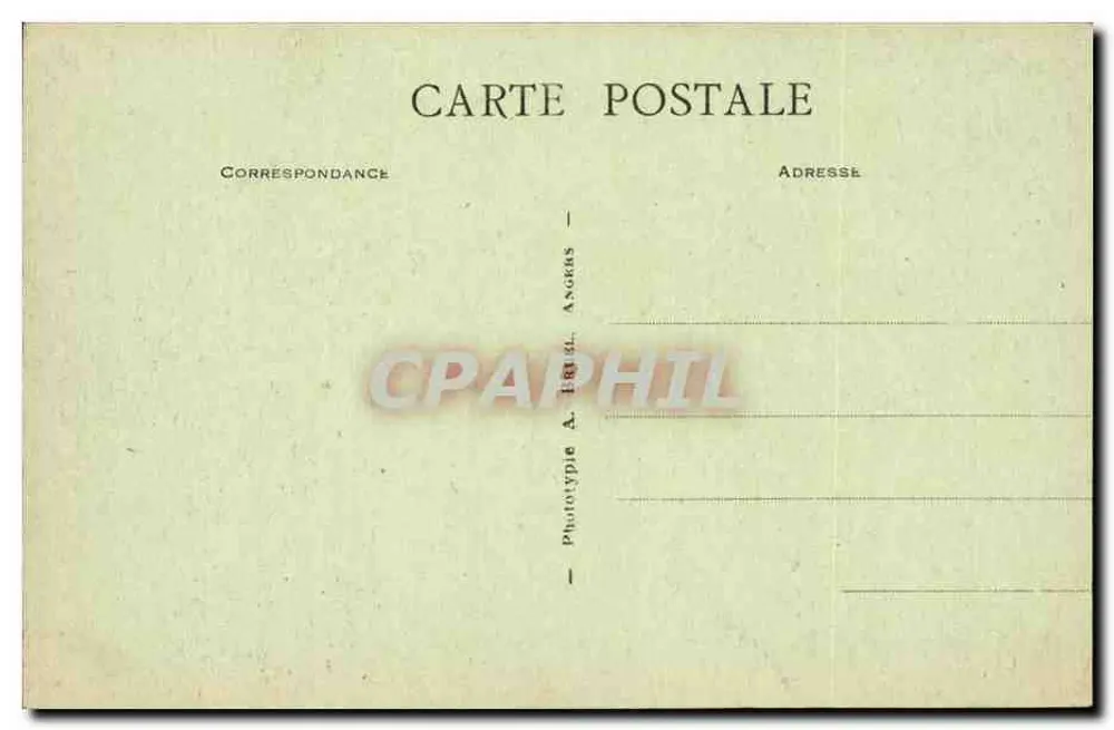 Angers — Hotel Pincé — A. B. - Verso