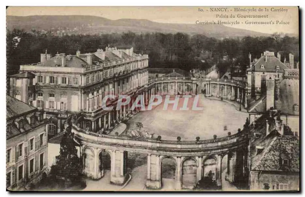 Nancy - Hémicycle de la Carrière - Palais du Gouvernement - Vorderseite