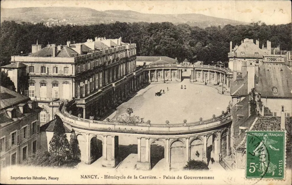 NANCY - Hémicycle de la Carrière - Palais du Gouvernement — Imprimeries Réunies, Nancy - Vorderseite