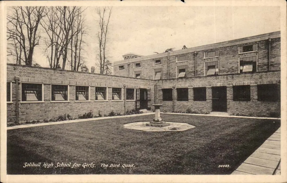 Solihull High School for Girls — The Bird Quad — Marshall, Keene & Co., Move, Sussex - Vorderseite