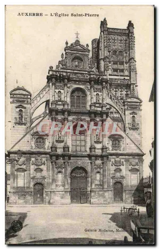 Auxerre — A Igreja de São Pedro — Galeria Moderna, Casa - Frente