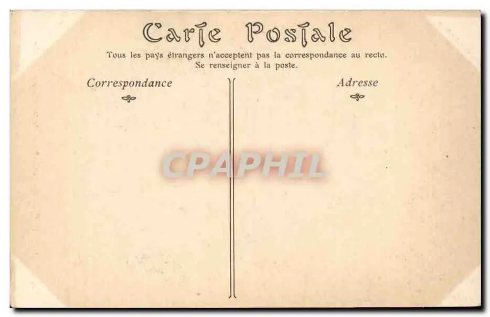 Auxerre — Die Kathedrale, der Portal, rechter Vorhof — ND Phot - Rückseite