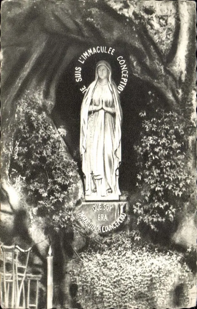 A Virgem na Gruta — Lourdes — n°321 - Frente