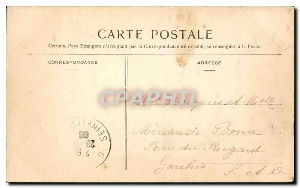 Castelo de Chastellux (lado norte) — Decoração magnífica onde se apresenta — Desvignes, fot.-edit., Clamecy - Verso