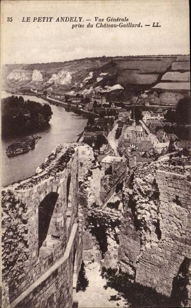 Klein Andely — Allgemeiner Blick vom Château-Gaillard — LL. - Vorderseite