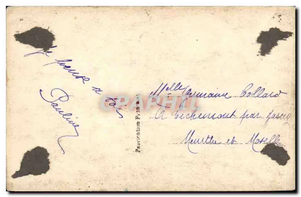 Bukiet chryzantem — wydawca Flor, n° 1028 - Rewers