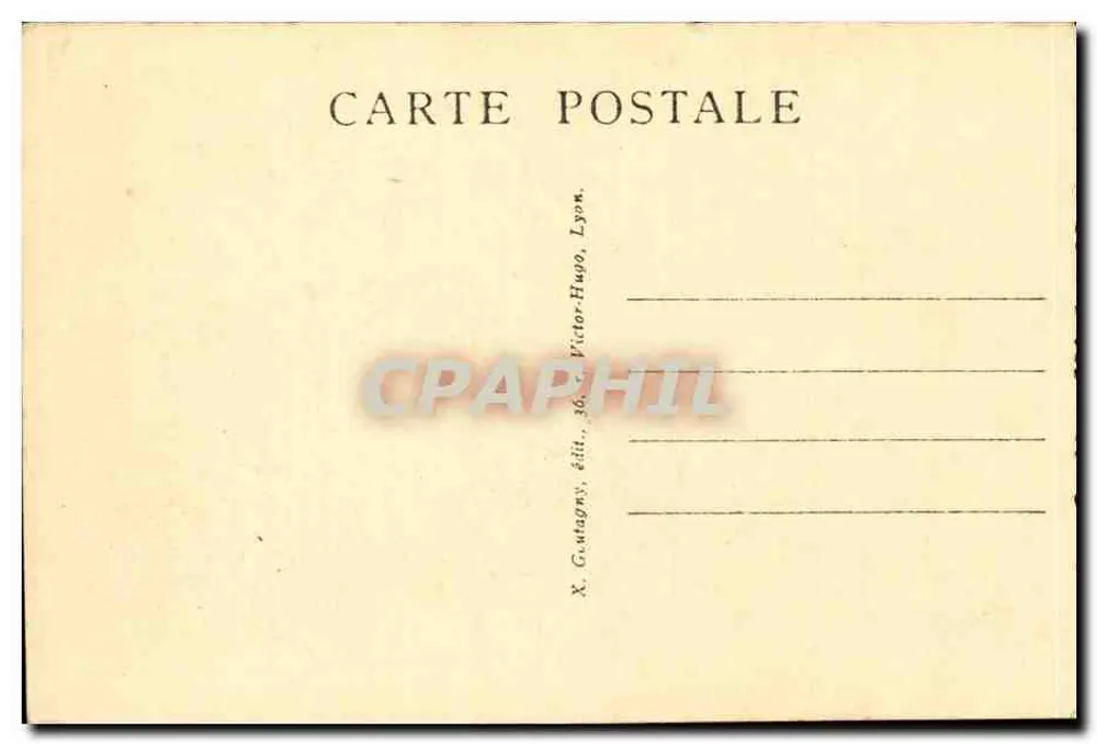 LYON — BASILICA DE NOTRE-DAME DE FOURVIERE — X. GUTAGNY, EDITOR - Verso