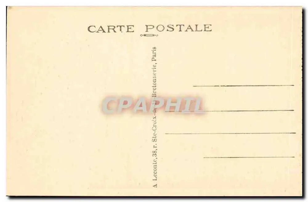 Paris — Túmulo do Soldado Desconhecido — F. Tuy, n°8 - Verso