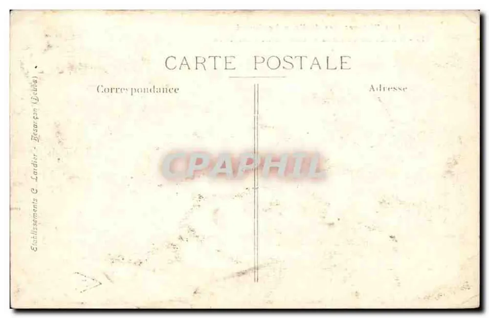 Gorges di Nouailles — Vallo della Loue — Franche-Comté — serie 613 — Ed. C. Lardir - Verso