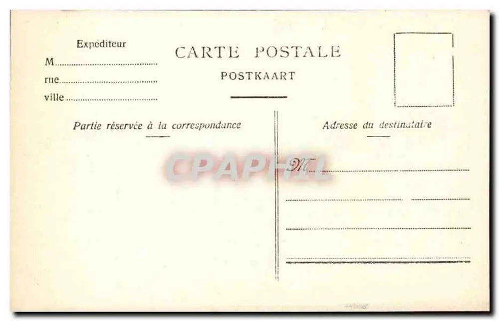 Brüssel - Porte de Hal — runde Turm mit kegelförmigen Dächern — Verlag CPAPHÉL, Nr. 917 - Rückseite