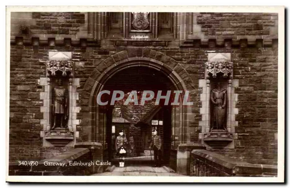 Eingang, Schloss Edinburgh — Serie 340/650 — Verleger nicht sichtbar - Vorderseite