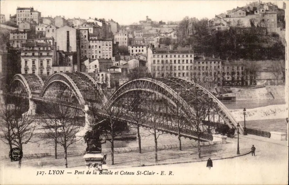 LYON — Pont da Boucle e Coteau St-Clair — E. R. n°327 - Frente