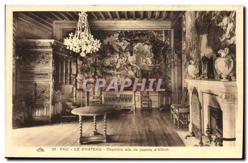 Pau - Schloss - Zimmer genannt Jeanne d'Albret - Vorderseite