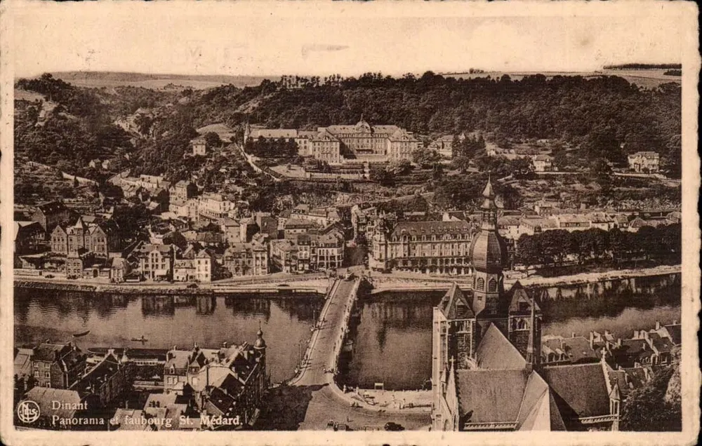 Dinant — Panorama und Vorort St-Médard — Ern. Thill, Serie 33 - Vorderseite