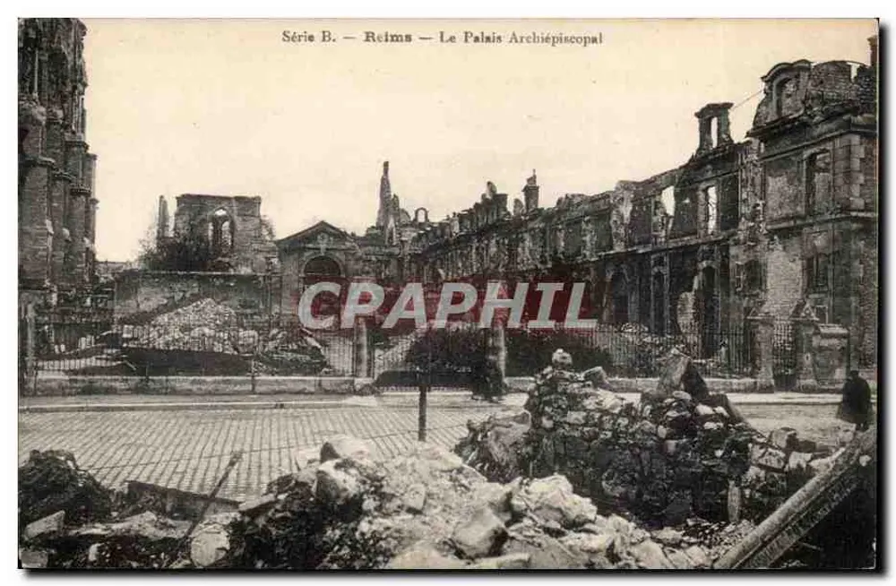 Reims — O Palácio Arquiepiscopal — Série B - Frente
